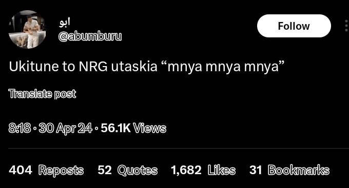 91 abumbuny follow ukitune to nrg utaskia mnya mnya mnya tiranslate post 30 apr2