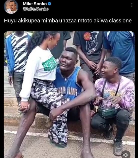 Mike sonko mikesonko huyu akikupea mimba unazaa mtoto akiwa class one iur