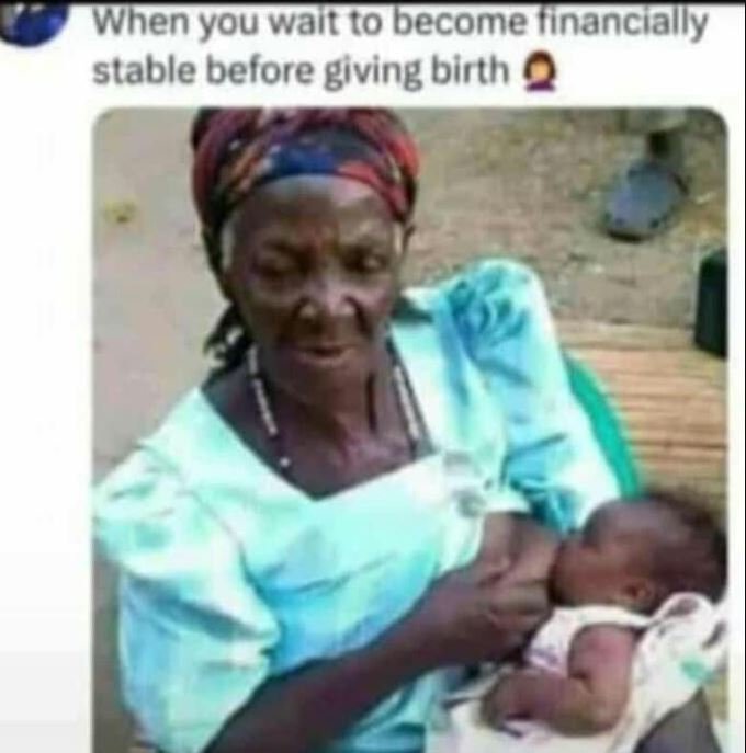 When you walt to become tinancially stable before giving birth