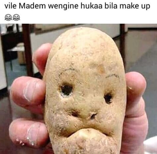 Vile madem wengine hukaa bila make up