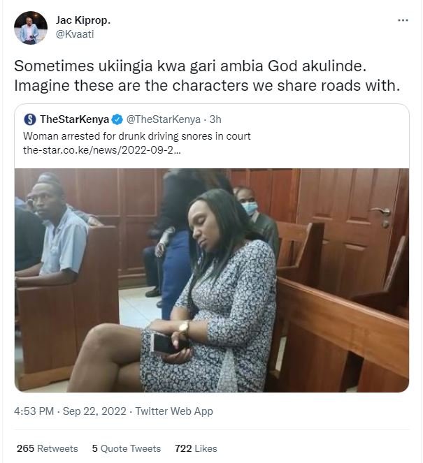 Jac kiprop kvaati sometimes ukiingia kwa gari ambia god akulinde. imagine these