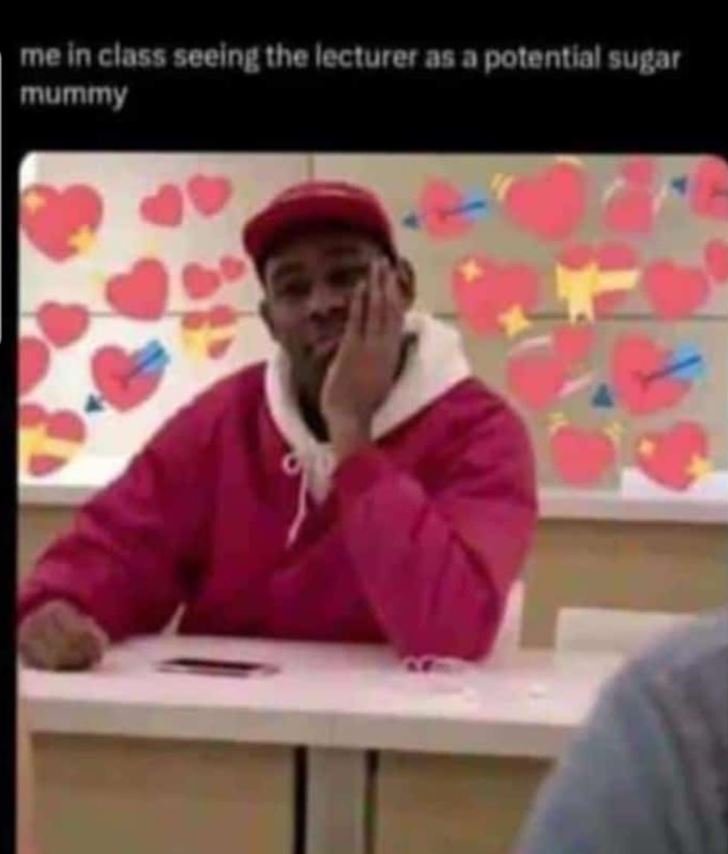 Mein class seeing the lecturer a5 0 pofential sugar mummy