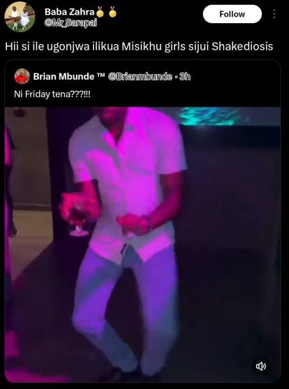 Baba zahra mrgarapai follow hii si ile ugonjwa ilikua misikhu girls sijui shaked