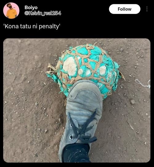 Boiyo kelvinreal254 follow 'kona tatu ni penalty'
