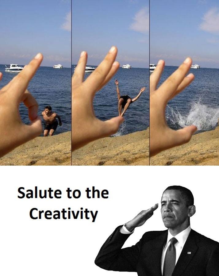 Salute to the creativity