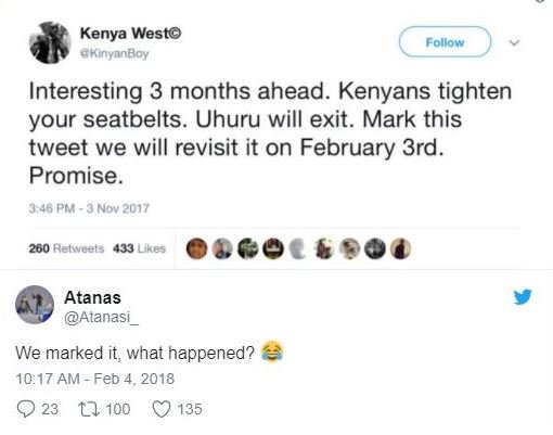 Kenya westo ekinynnboy follow interesting 3 months ahead. kenyans tighten your s