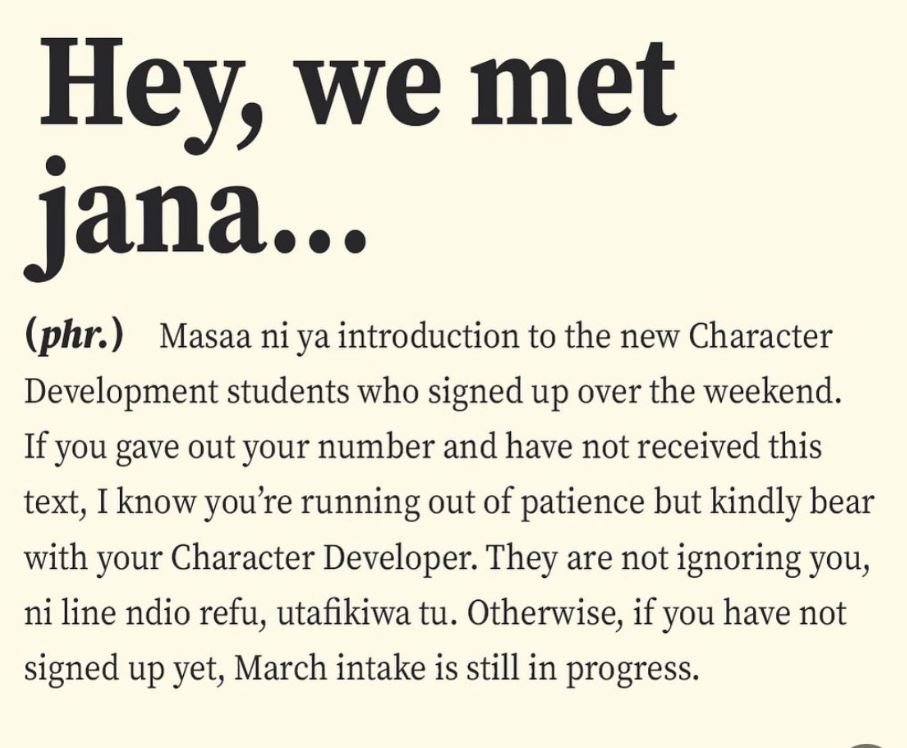 Hey we met jana.. phrs masaa ni ya introduction to the new character development