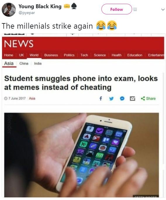 Young black king pyepar follow the millenials strike again news home uk world bu