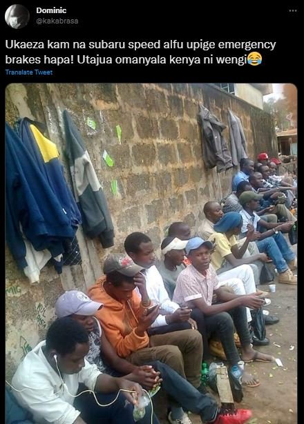 Dominic kakabrasa ukaeza kam na subaru speed alfu upige emergency brakes hapa! u