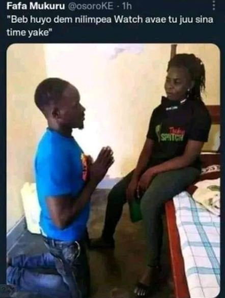 Fafa mukuru osoroke ih beb huyo dem nilimpea watch avae tu juu sina time yake