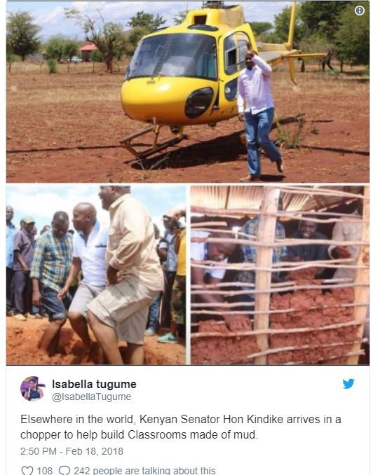 Isabella tugume isabellatugume elsewhere in the world , kenyan senator hon kindi