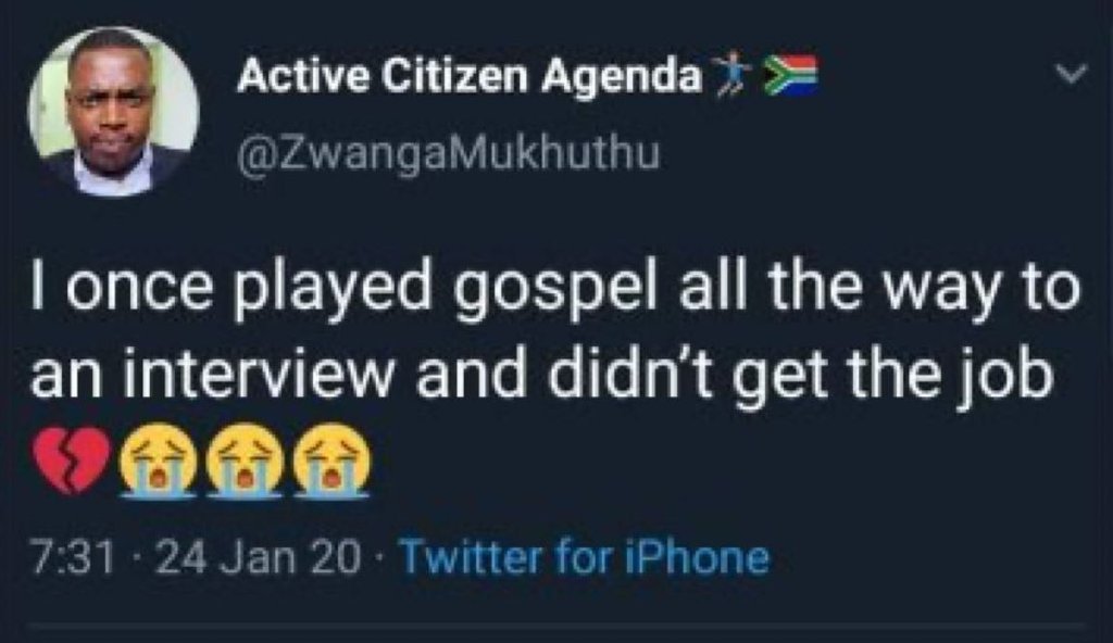 Active citizen agenda zwangamukhuthu ionce played gospel all the way to an inter