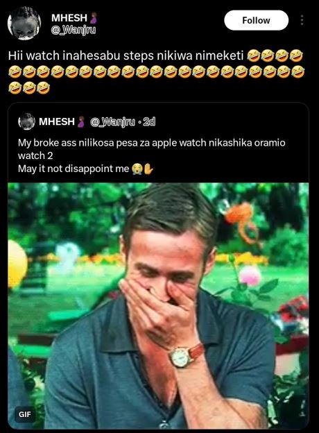 Mhesh wanjru follow hii watch inahesabu steps nikiwa nimeketi mhesh mlanjru 2d m