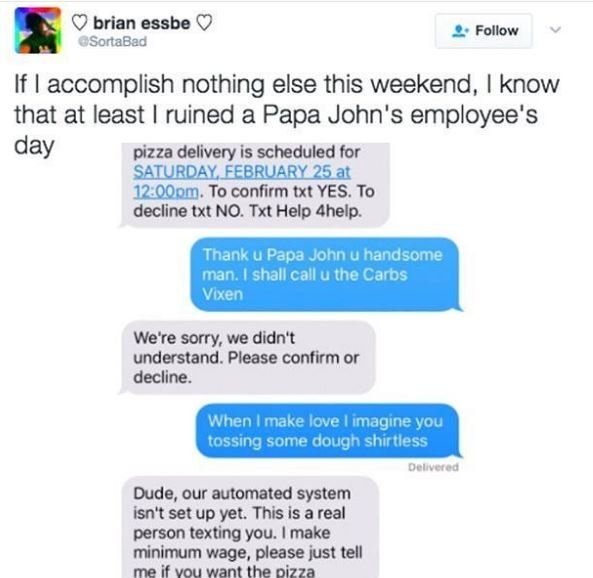 Brian essbe ssortabad follow if accomplish nothing else this weekend, know that