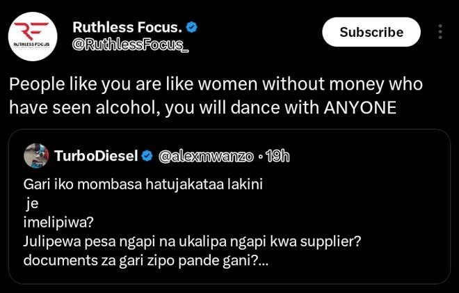 Ruthless focus. virujioc rudhlessfocus_ subscribe people like you are like women