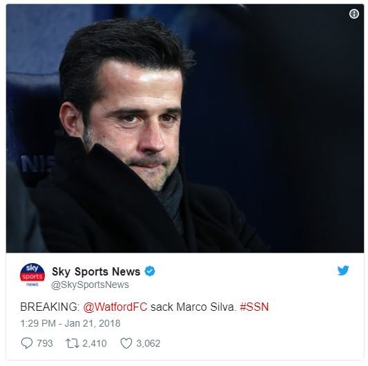 1 scot sky sports news skysportsnews breaking watfordfc sack marco silva ssn 129