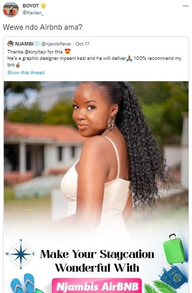 Boyot kevlar _ wewe ndo airbnb ama? njambi rjanbifever oct 17 tack kirvivj fcrth