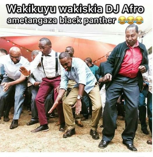 Wakikuyu wakiskia dj afro ametangaza black panther eee