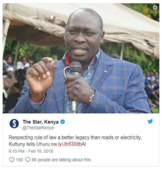 The star kenya thestarkenya respecting rule of law better legacy than roads or e