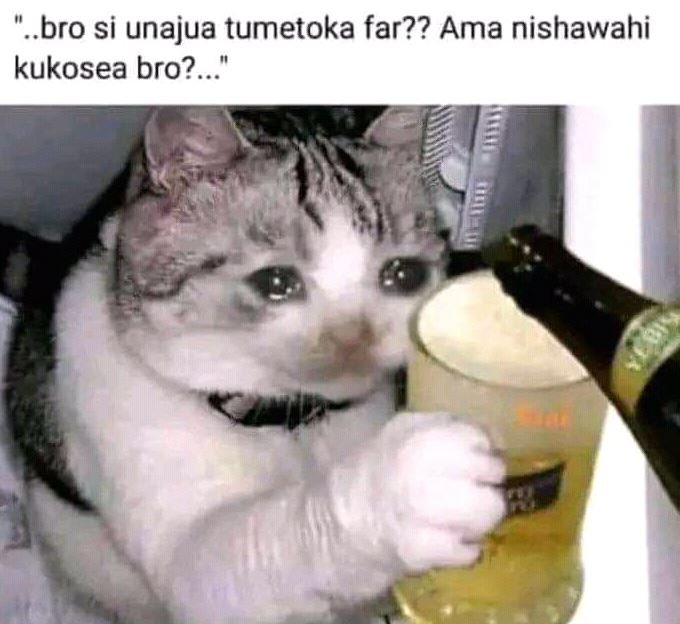 Bro si unajua tumetoka far?? ama nishawahi kukosea bro?.