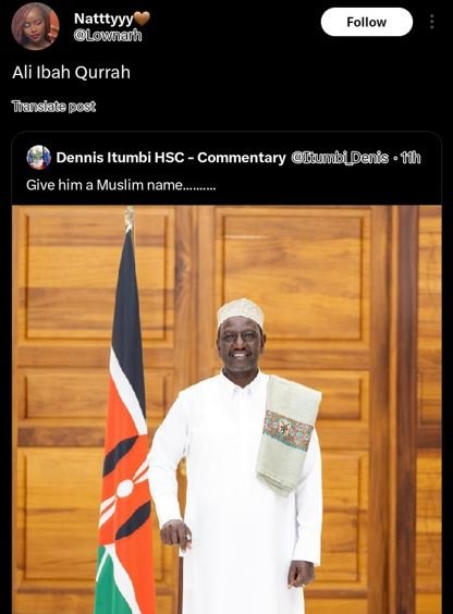 Natttyyy lovnarn follow ali ibah qurrah tuerskate por dennis itumbi hsc commenta