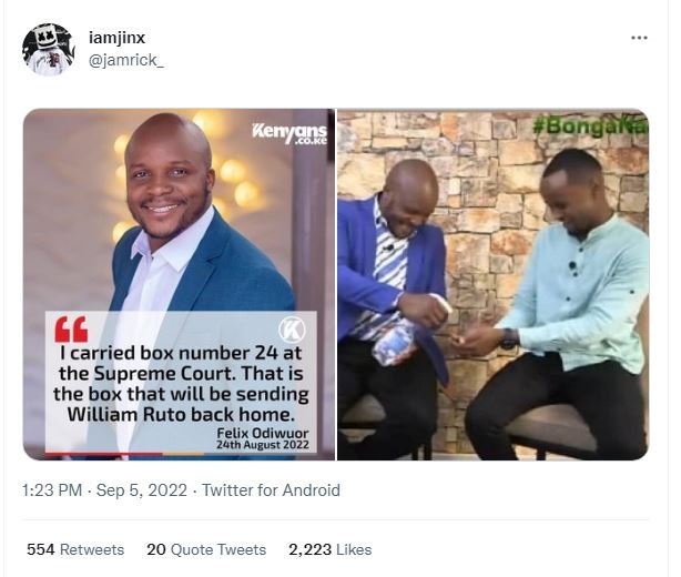 Iamjinx jamrick _ keryjgns bongafa gg carried box number 24at the supreme court.