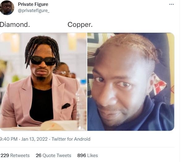 Private Figure privatefigure Diamond_ Copper 9.40 PM Jan 13, Twitter for Android