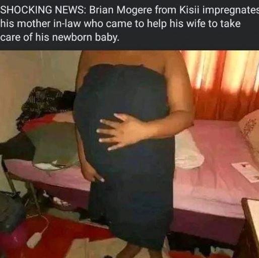 Shocking news brian mogere from kisii impregnates his mother inlaw who came to h