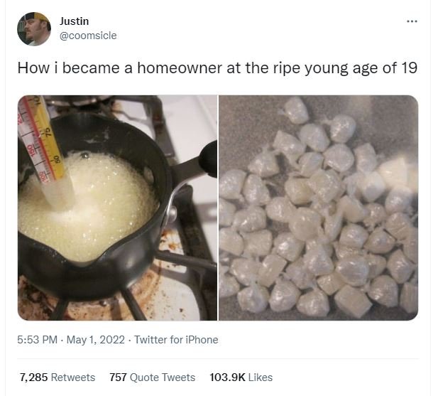 Justin coomsicle how became a homeowner at the ripe young age of 19 5.53 pm may