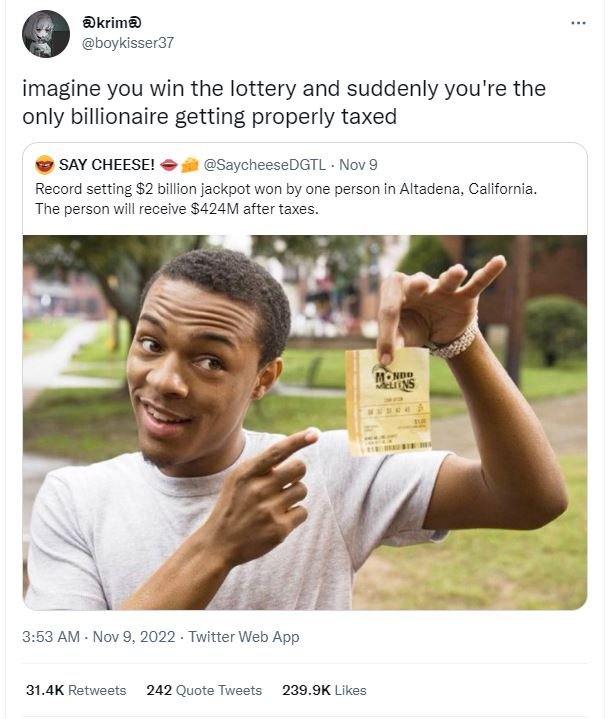 Krimd boykisser37 imagine you win the lottery and suddenly you're the only billi