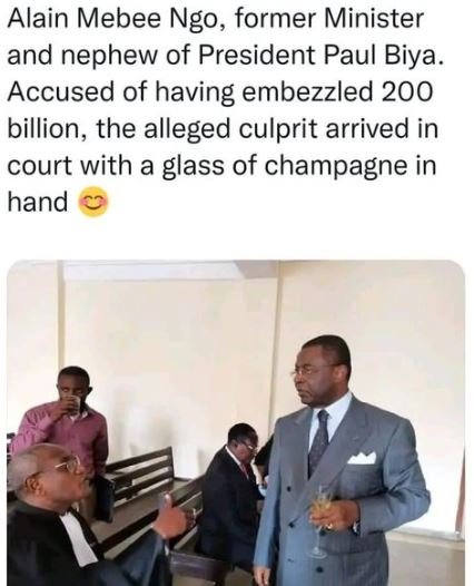 Alain mebee ngo, former minister and nephew of president paul biya accused of ha