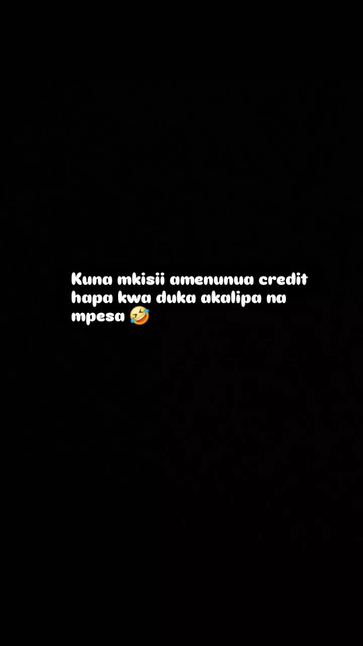 Kuna mkisii amenunua credit hapa kwa duka akalipa na mpesa