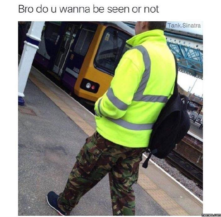 Bro do u wanna be seen or not tank sinatra