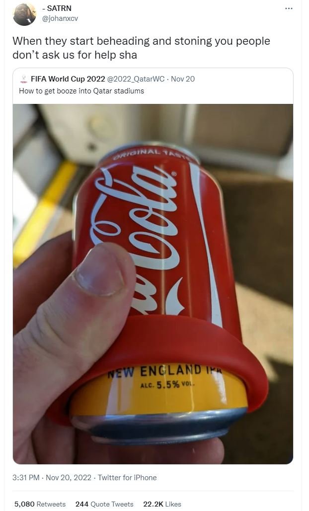 Satrn johanxcv when they start beheading and stoning you people don't ask us for