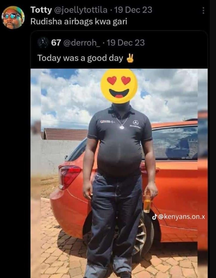 Totty joellytottila 19 dec 23 rudisha airbags kwa gari 67 derroh 19 dec 23 today