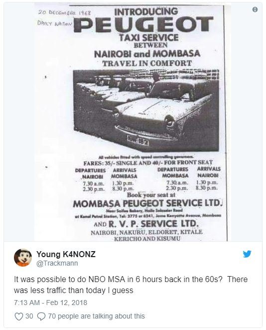 Ja decemica introducing dany nhugn peugeot taxi service beiween nairobi and momb