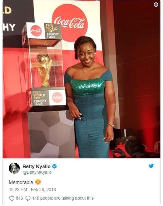 D hy ecgea 7?phy figrld cup 9xvy betty kyallo bettymkyallo memorable 10.23 pm fe