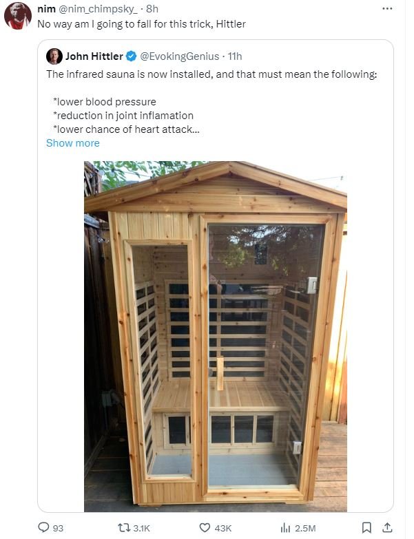 Nim nim_chimpsky_ 8h no way am going to fall for this trick, hittler john hittle