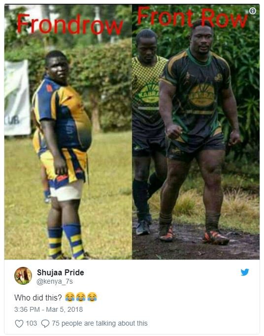 Frondre aoe shujaa pride kenya who did this? eee 3.36 pm mar 5, 103 75 people ar