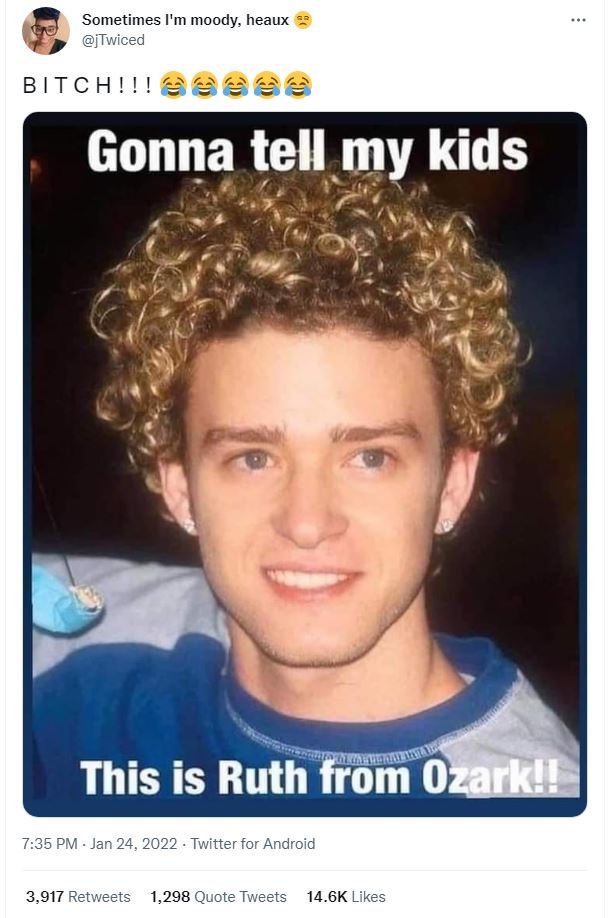 Sometimes 1m moody heaux jTwiced BITCH! !! 66 Gonna tell my kids This is Ruth fr