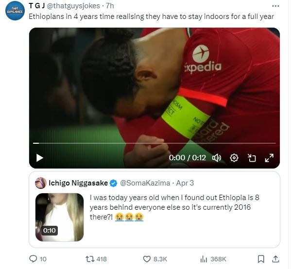 Tg j thatguysjokes ethiopians in 4 years time realising they have to stay indoor