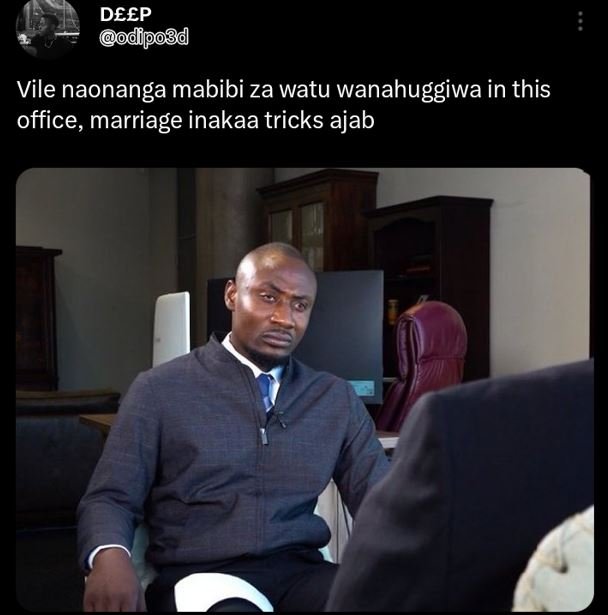 Deep odpobd vile naonanga mabibi za watu wanahuggiwa in this office, marriage in
