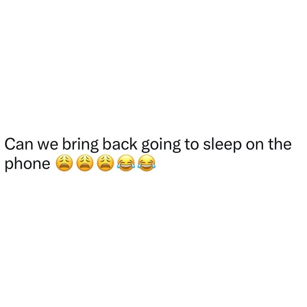 Can we bring back going to sleep on the phone
