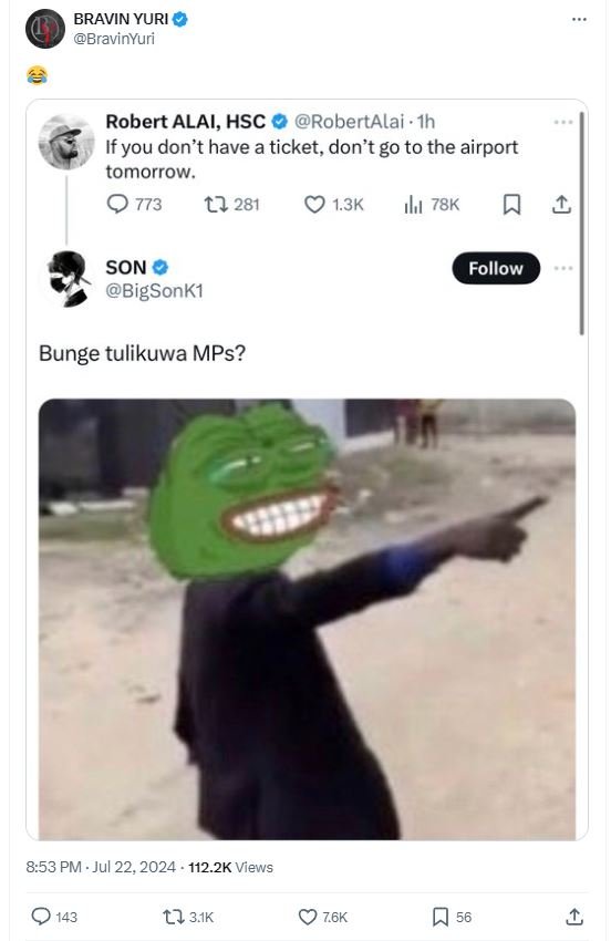 Bravin yuri bravinyuri robert alai, hsc robertalai . 1h if you don't have a tick