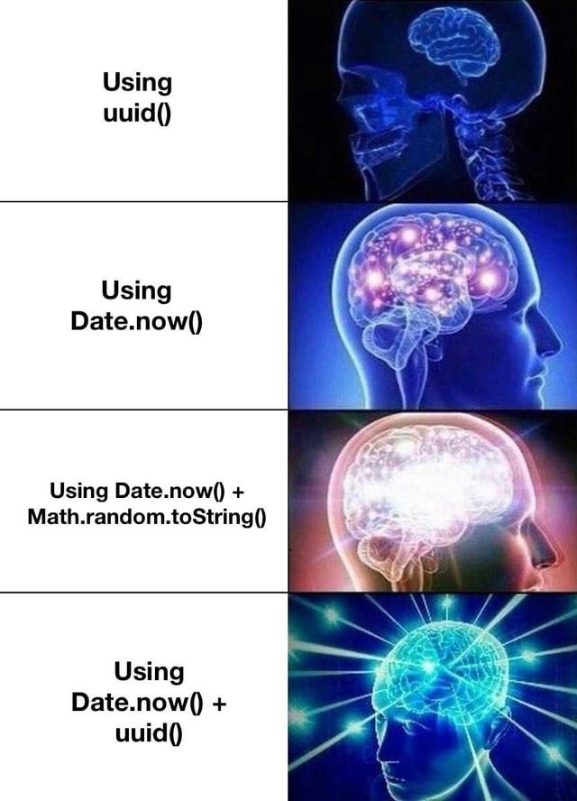 Using uuido using date.nowl using date.now0 math.random.tostringo using date.now