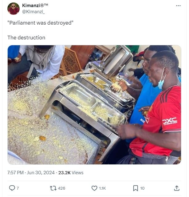 Kimanzitu kimanzi _ parliament was destroyed the destruction 7.57 pm . jun 30, 2