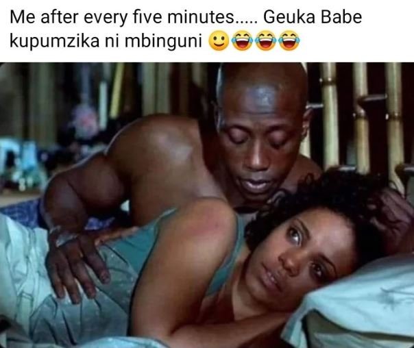 Me after every five minutes . geuka babe kupumzika ni mbinguni