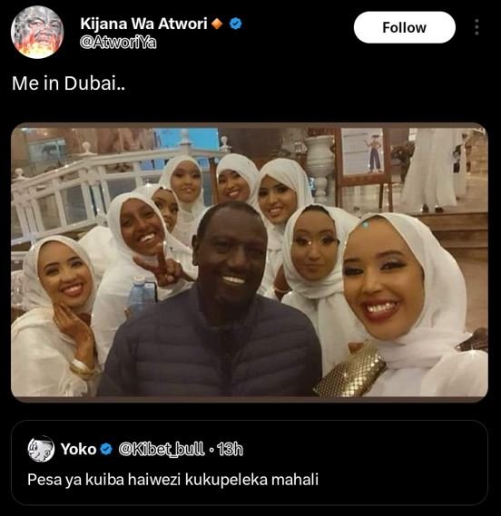 Kijana wa atwori atworfya follow me in dubai.. yoko kibet bull . 13h pesa ya kui