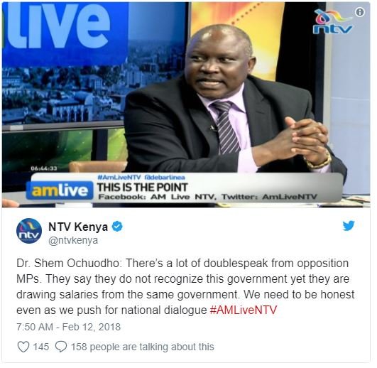 Lve nty amlive thisisthe point a r niv r amuneniv ntv kenya ntvkenya dr. shem oc