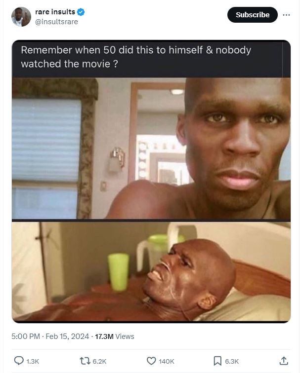 Rare insults insultsrare subscribe remember when 50 did this to himself nobody w